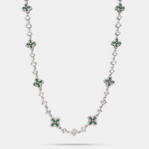 Roxx Green Luck Green Necklace & Earrıngs